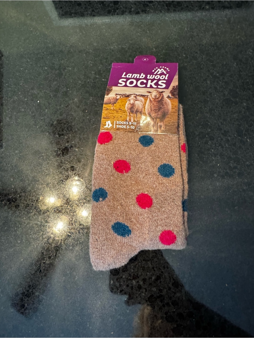 NWT Lamb Wool Polka Dot Socks - Women’s Shoe Size 5-10